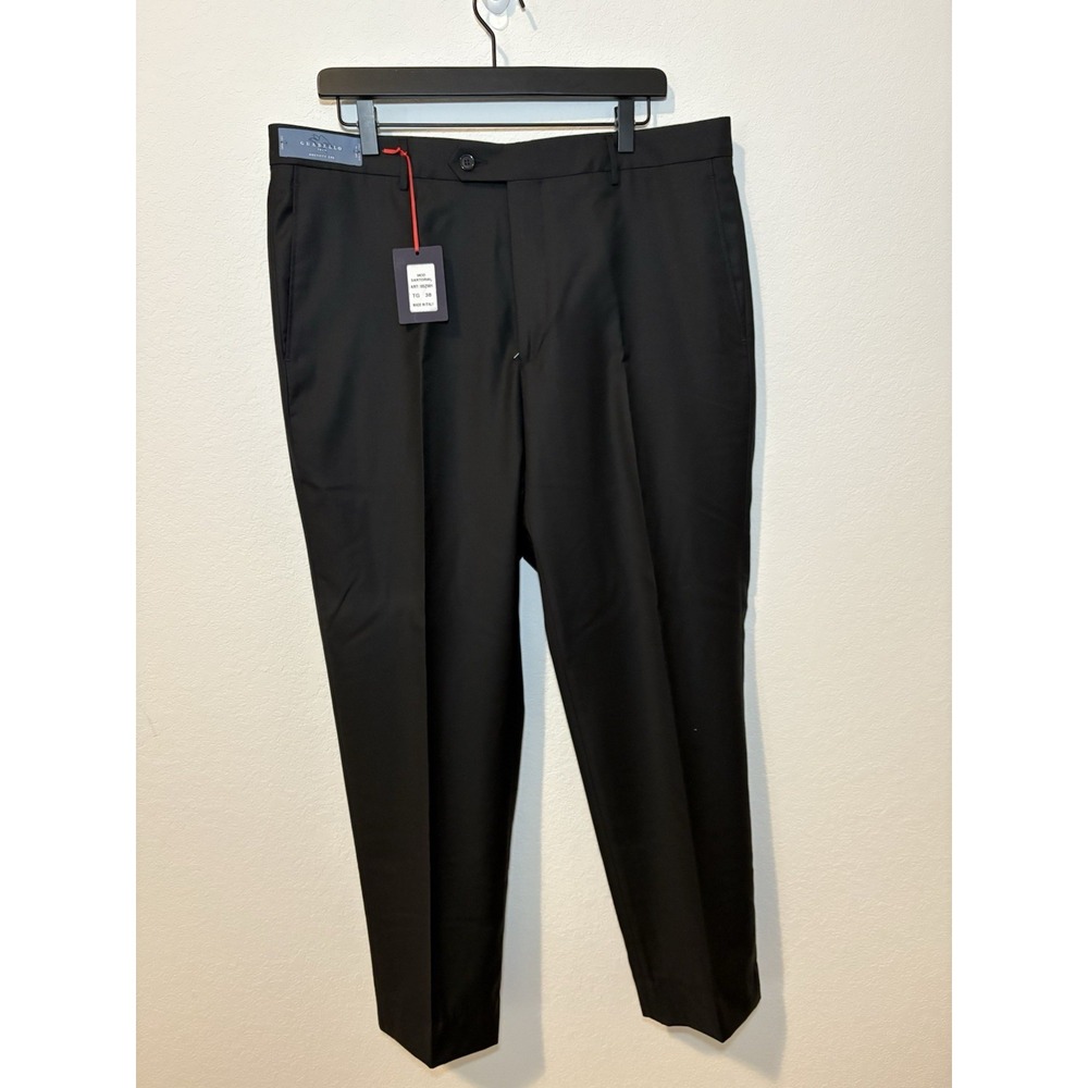 Guabello 1815 Luxury Custom Dress Pants Men 38x28 BLACK Barocci Sartorial Italy